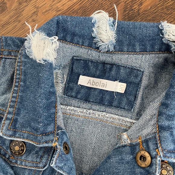 Distressed Baby Denim Jacket - Picture 3 of 4